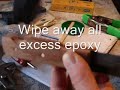 How to epoxy and rubber coat the handle.