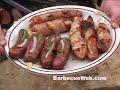 bacon cheese hotdogs   stuffed sausages bbq pit boys recipe