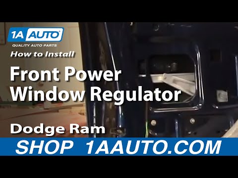 How To Install Repair Replace Front Power Window Regulator Dodge Ram 02-08 1AAuto.com