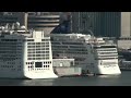 Norwegian Dawn Departs New York (July 4, 2010)