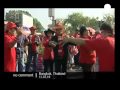 Red-shirted anti-government protesters in Thailand