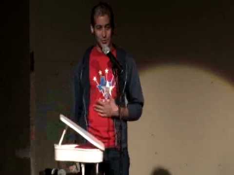 Milos - Anis Mojgani, part of the Junkyard Ghost Revival tour with Cristin O'Keefe Aptowicz, Derrick Brown and Buddy Wakefield performs his spoken word poem