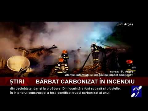 Trupul unui bărbat a fost găsit carbonizat