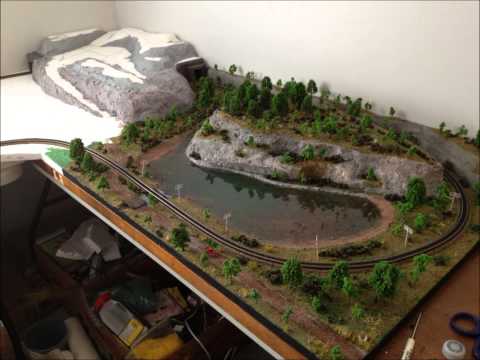 how to make an n gauge train layout