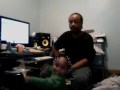 DJ playin to the track....