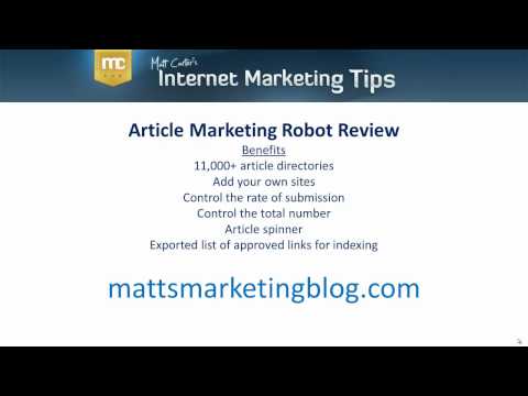 Watch 'Article Maketing Robot Review'