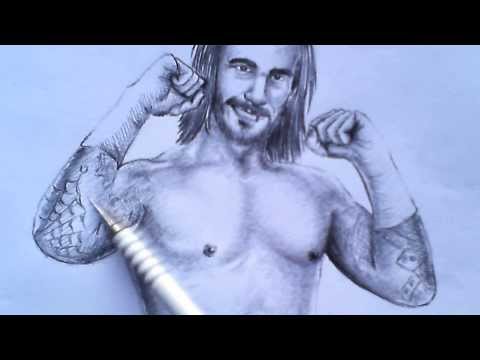 how to draw cm punk