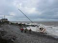 Yachts blown ashore in Skerries Storms Yachts blown ashore in Skerries Storms