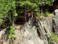 this is my brother jumping off smalls falls in maine