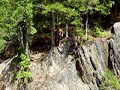 this is my brother jumping off smalls falls in maine