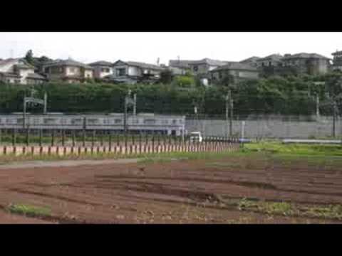 京成線　臼井カーブでの行き違い
