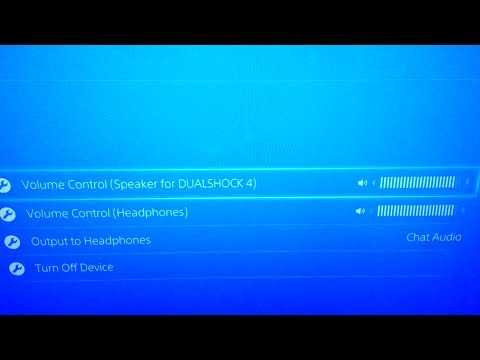 how to adjust ps4 controller volume