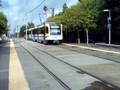Light Rail arriving at 39th Street Station