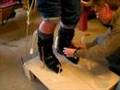 Foam injected ski boots