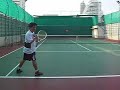 Tennis Doubles:  Backhand Return Stance