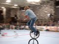 Arik Triple Unicycle Juggling Act - 1/2 Time