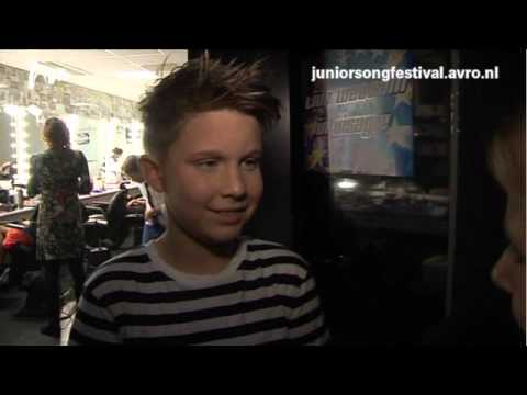 Junior Songfestival 2012 - Interview Melle - finaledag