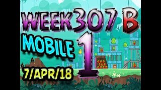 Angry Birds Friends Tournament Level 1 Week 307-B  MOBILE Highscore POWER-UP walkthrough