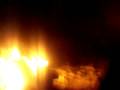 butane can in our bonfire