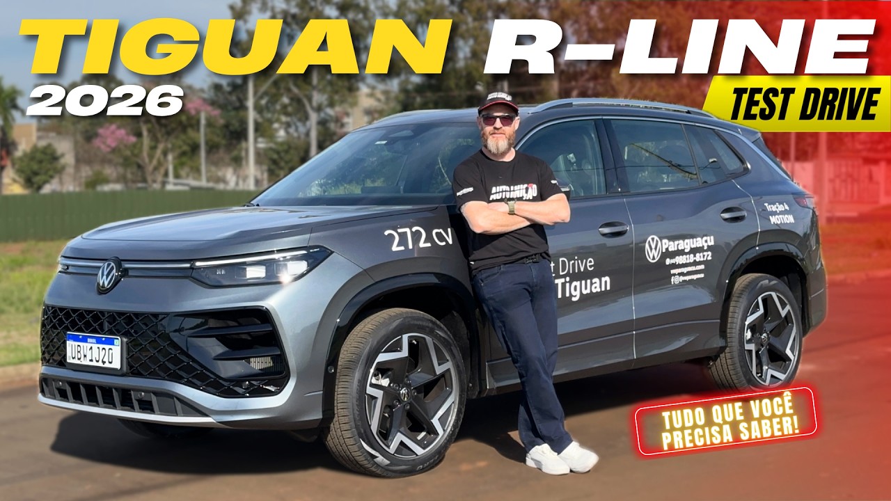 VW TIGUAN R-LINE 2026: Teste Drive Completo e Sem Filtro!