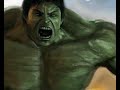 The Incredible Hulk digital finger painting by Damien Rowe