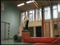 Backflip bail and he makes a faceplant on his head