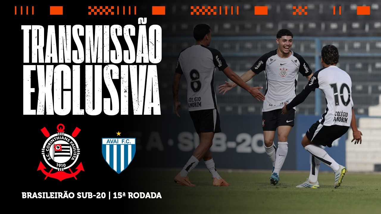 JOGO COMPLETO: CORINTHIANS 6 X 2 AVAÍ | BRASILEIRÃO SUB-20 2026 | 15ª RODADA