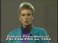 debate presidencial en 1994 entre pri pan prd  parte 01 