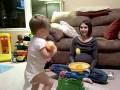 rylan and mommy playing