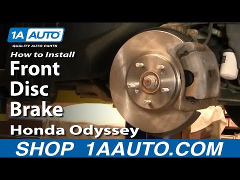 How To Install Replace Do A Front Disc Brake Job Honda Odyssey 99-04 1AAuto.com