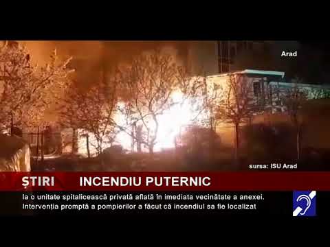 Incendiu de proporții la o anexă gospodărească din municipiul Arad