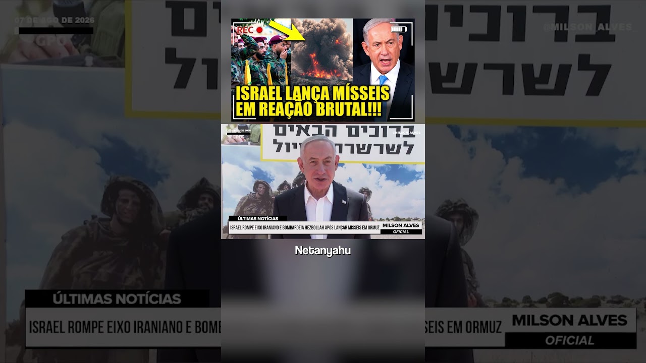 Israel ROMPE EIXO iraniano e bombardeia Hezbollah após lançar MÍSSEIS EM ORMUZ