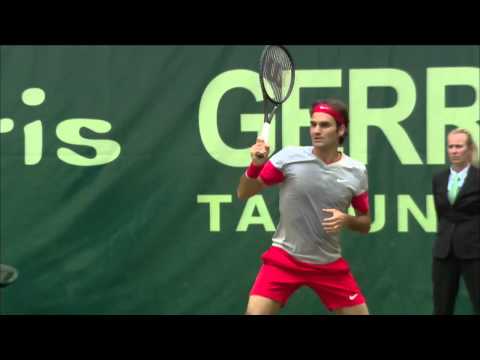 Halle 2014 Saturday Highlights Federer Nishikori