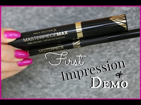 NEW Max Factor Mascara & Liquid Eyeliner | First Impression & Demo