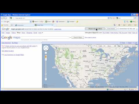 Google Toolbar with My Location and Share