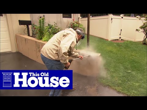 how to fasten trim to concrete
