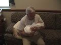 Grandma and Grandpa Luig see the new baby River for the first time!