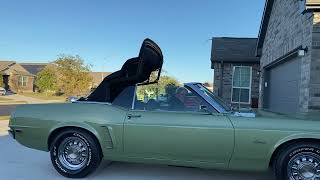 1969 Ford Mustang Convertible Top-Down Demo