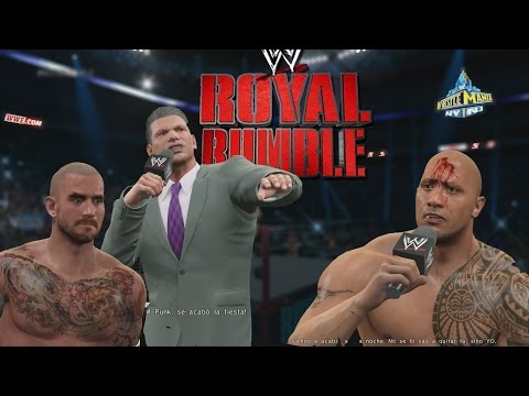 WWE 2K15 -The Rock Vs CM Punk - WWE Championship, The Shield interfiere en un combate a muerte!
