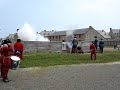 Fortress of Louisbourg musket and canon fire