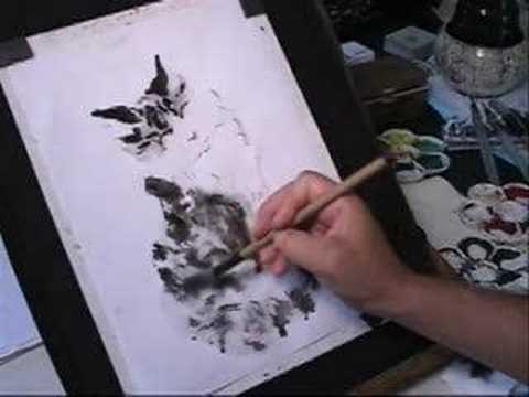 how to sumi-e paint