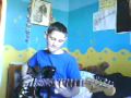 12  year old kid plays the guitar not bad for a beginer