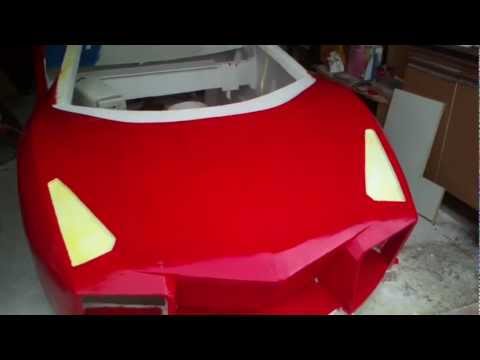 How to build a lamborghini Reventon from foam P.4