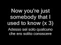 Gotye – Somebody That I Used To Know - traduzione e testo - italiano