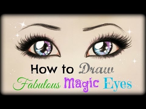 how to draw girl eyes