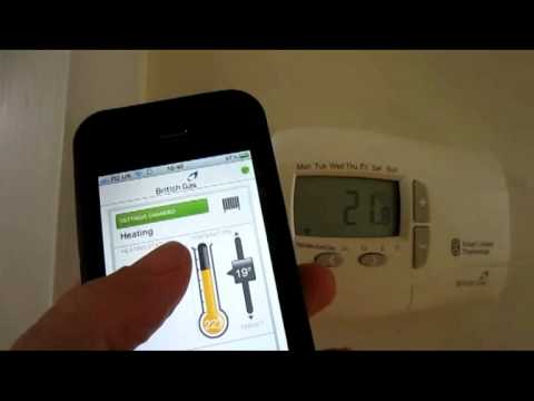 how to control central heating remotely