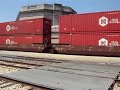 BNSF #7664 Leads Stacktrain South, SD40-2, Joliet IL.