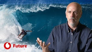 Entrevista do oceanógrafo João Vitorino na reportagem sobre ondas gigantes da Nazaré