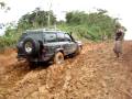 Land Cruiser 60 series club 4x4 Panama capira 30-11-08 Big Loma 4 mud going up