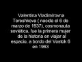 valentina tereshkova